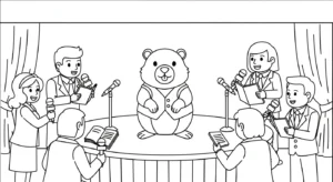 coloriage Jour de la Marmotte et dessin a imprimer