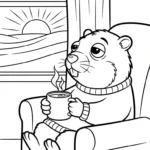 coloriage Jour de la Marmotte a colorier en ligne gratuitement