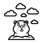coloriage Jour de la Marmotte a colorier en ligne