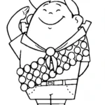 coloriage Là Haut à imprimer pour enfant de 4 ans