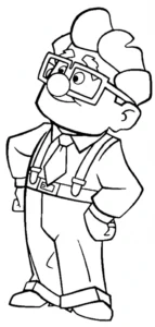 coloriage Là Haut à imprimer pdf gratuit