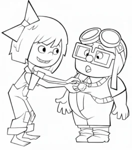 coloriage Là Haut pour enfants a imprimer gratuit