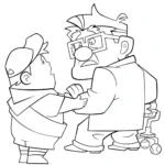 image de coloriage Là Haut pour enfant