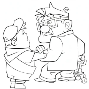 image de coloriage Là Haut pour enfant