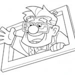 coloriage Là Haut pour enfant de 5 ans