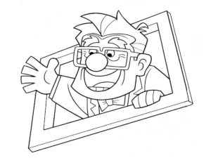 coloriage Là Haut pour enfant de 5 ans