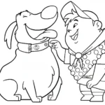 coloriage Là Haut pour enfant de 5 ans