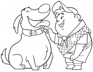 coloriage Là Haut pour enfant de 5 ans