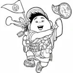 coloriage Là Haut gratuit à imprimer