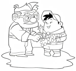 coloriage Là Haut pour enfants a imprimer