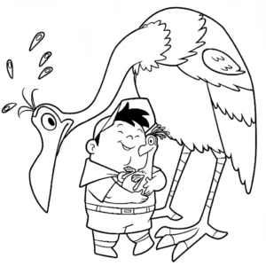coloriage Là Haut pour enfants a imprimer