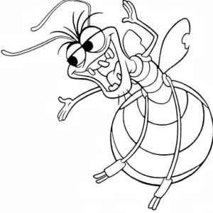 coloriage La Princesse et la Grenouille a imprimer pour enfant de 4 ans