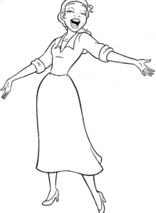 image de coloriage La Princesse et la Grenouille pour enfant