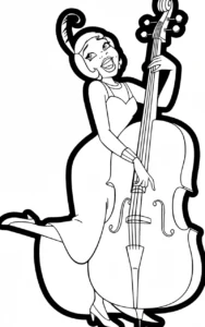 coloriage La Princesse et la Grenouille pour enfant de à imprimer