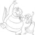 coloriage La Princesse et la Grenouille pour enfant de 8 ans