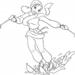 coloriage La Princesse et la Grenouille a dessiner en ligne