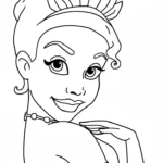 coloriage La Princesse et la Grenouille pour enfants à télécharger