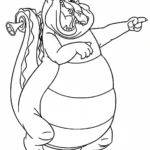 coloriage La Princesse et la Grenouille à imprimer pour enfant de 7 ans