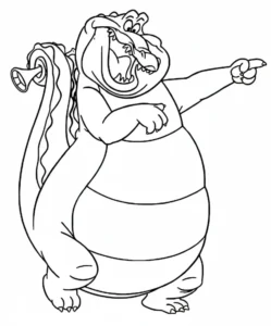 coloriage La Princesse et la Grenouille à imprimer pour enfant de 7 ans