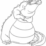 coloriage La Princesse et la Grenouille pour primaire