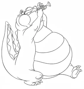 coloriage La Princesse et la Grenouille pour bebe a imprimer