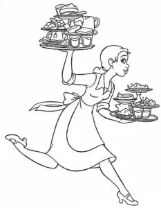 coloriage La Princesse et la Grenouille pour bebe a imprimer