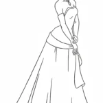 coloriage La Princesse et la Grenouille a imprimer