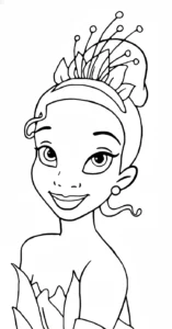 coloriage La Princesse et la Grenouille pour enfant
