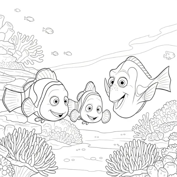 Tranh tô màu Le Monde de Nemo