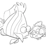 coloriage Le Monde de Nemo gratuit pour enfants
