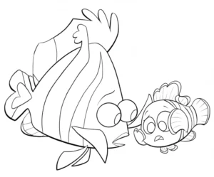 coloriage Le Monde de Nemo gratuit pour enfants