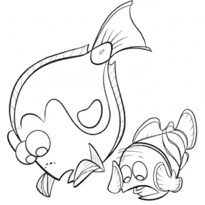 image de coloriage Le Monde de Nemo pour enfant
