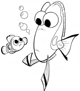 coloriage Le Monde de Nemo gratuit en ligne