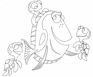 coloriage Le Monde de Nemo gratuit à imprimer