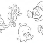 imprimer coloriage Le Monde de Nemo gratuit