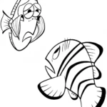 a imprimer coloriage Le Monde de Nemo gratuit