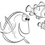 coloriage Le Monde de Nemo à imprimer pour enfant de 8 ans