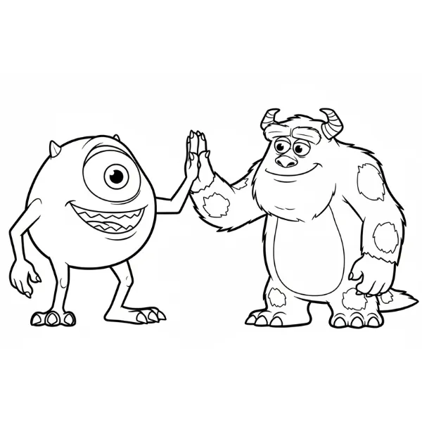 Tranh tô màu Monsters Inc
