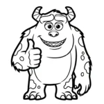 coloriage Monsters Inc de pour enfants