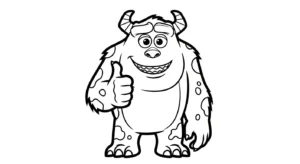 coloriage Monsters Inc de pour enfants