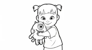 coloriage Monsters Inc à imprimer pour enfant de 7 ans