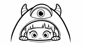 coloriage Monsters Inc et apprentissage