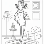 coloriage Monsters Inc à imprimer pour enfant de 2 ans