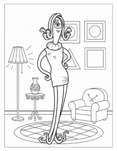 coloriage Monsters Inc à imprimer pour enfant de 2 ans