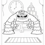 coloriage Monsters Inc à imprimer pdf gratuit