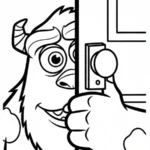 coloriage Monsters Inc pour enfant à imprimer