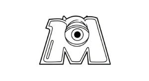 coloriage Monsters Inc pour enfant de 7 ans