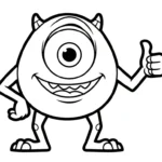 coloriage Monsters Inc pour enfants a imprimer
