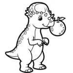 a imprimer coloriage Pachycephalosaurus gratuit