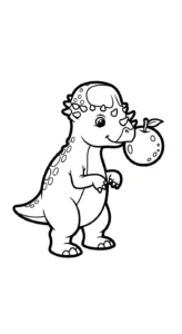a imprimer coloriage Pachycephalosaurus gratuit